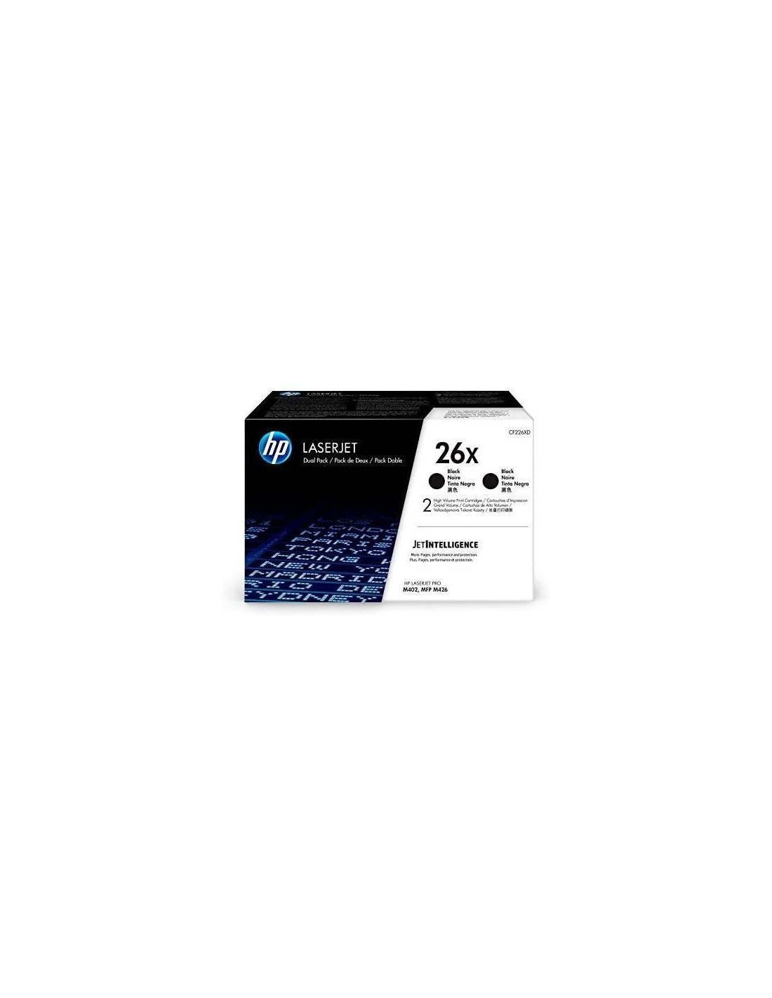 HP LaserJet Pro M402/426 Pack 2 Toner Negro nº26X 9.000 páginas alta  capacidad